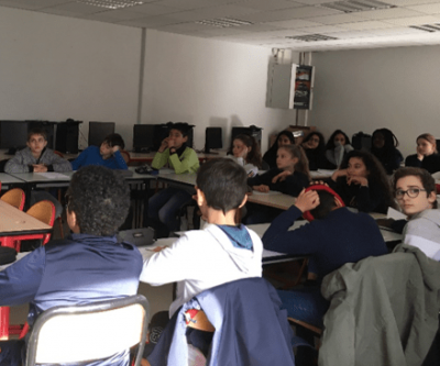 Classe de 5 éme du collège Pierre Labitrie